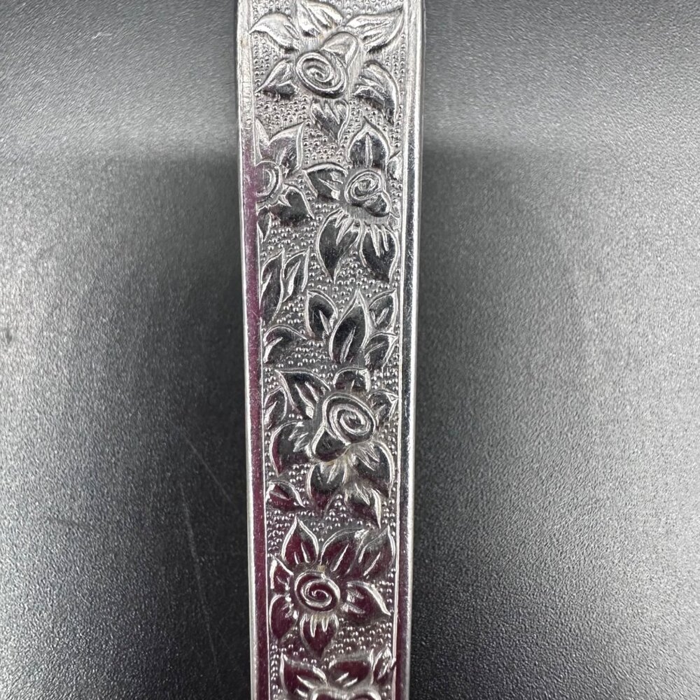 Vtg Tablespoons National Stainless Parma Japan Floral Mid Century Rose Floral - Picture 4 of 10